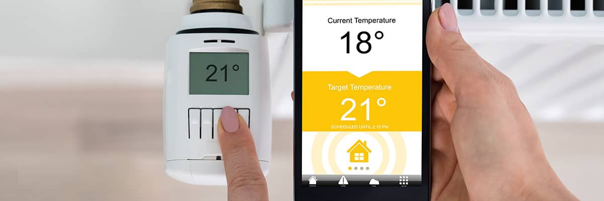Energie sparen, Darstellung eines digitalen Thermostats, Verbraucherzentrale Energieberatung